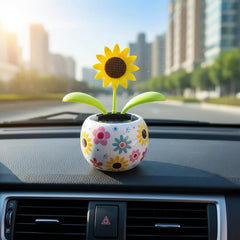 Galyacht solar dancing sunflower office charm sparks fun during breaks.