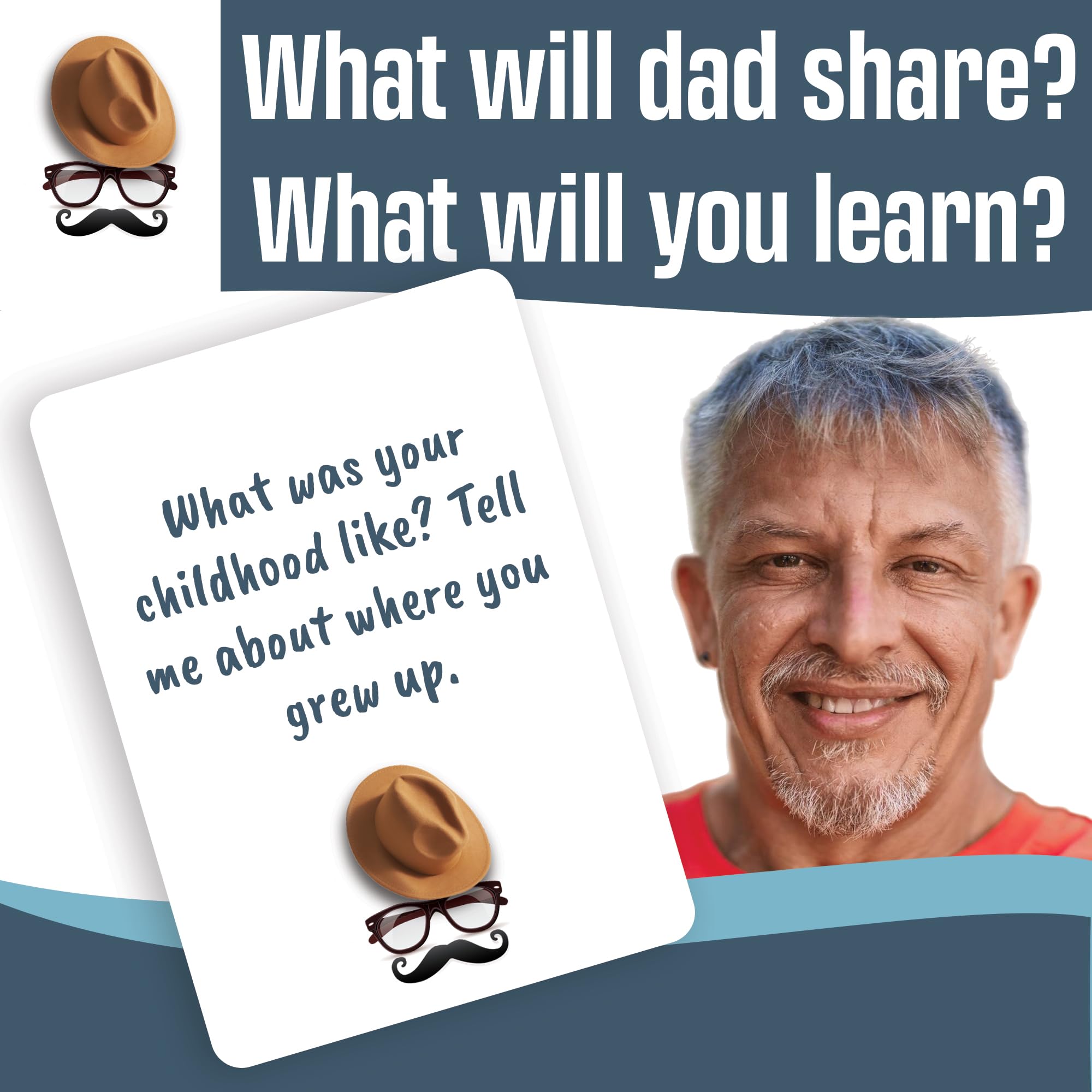 Game That Song Discuss with Dad closeup reveals prompts sparking memories