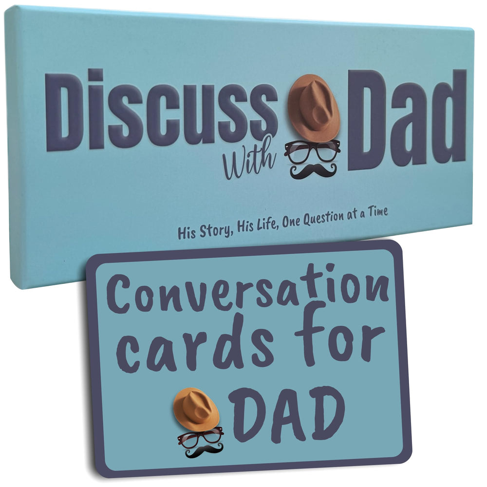 Game That Song Discuss with Dad card front design promotes family bonding and curiosity
