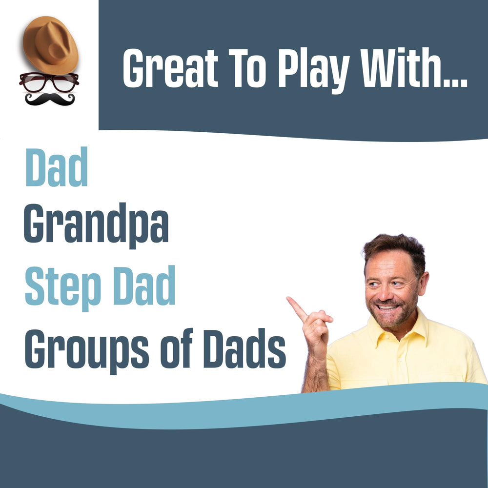Game That Song Discuss with Dad hand-holding deck invites on-the-go conversations