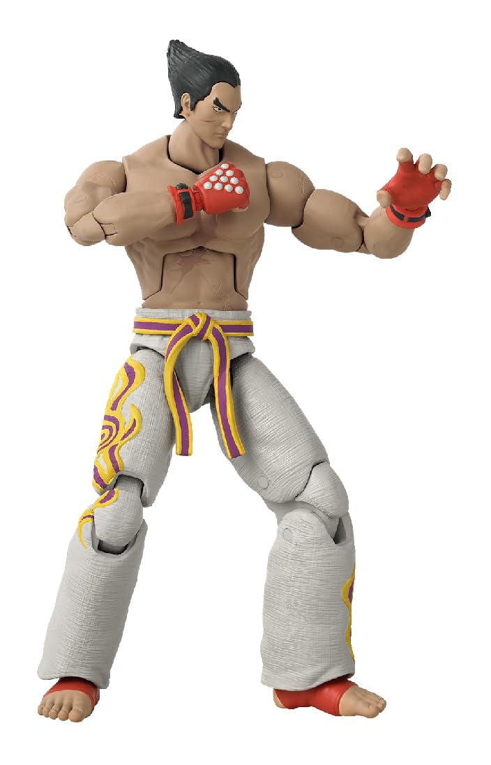 Game Dimensions Kazuya Mishima figure highlighting 22 plus articulation for dynamic poses