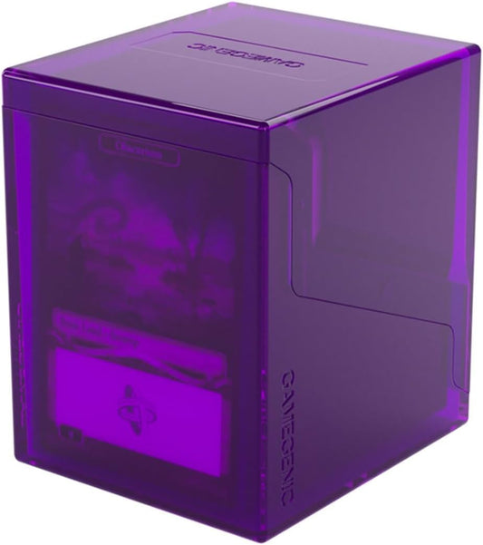 Gamegenic Bastion 100+ XL deck box top view showing compact card protection