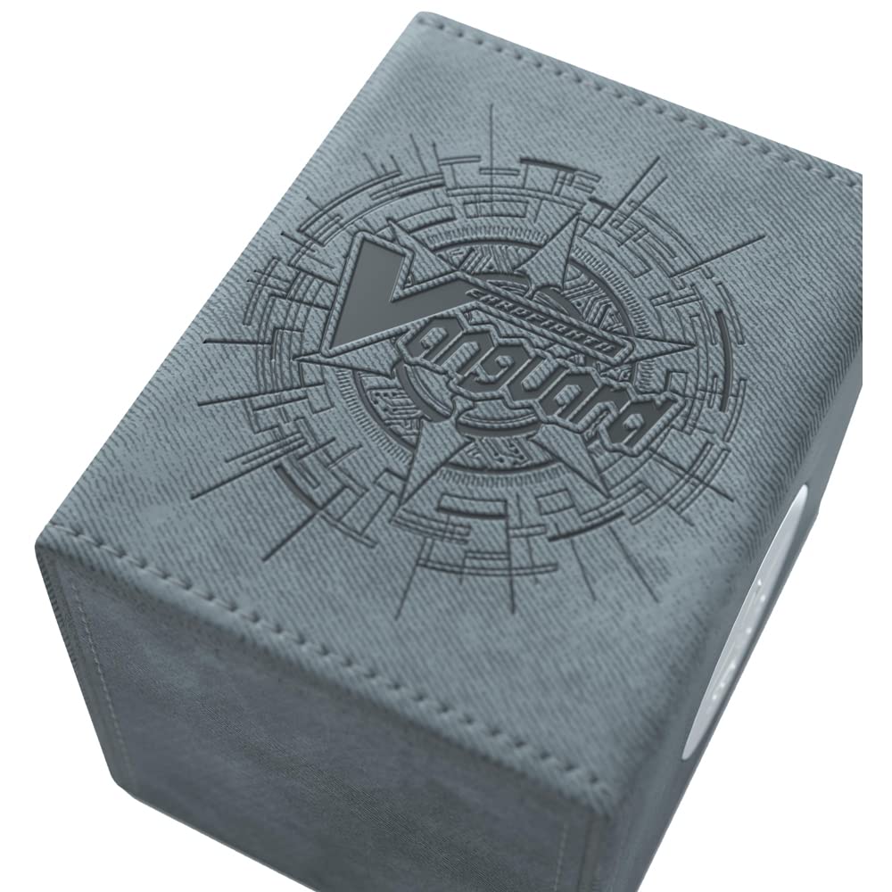 Gamegenic Brandt Gate gray inside pockets; stores up to four special sleeved cards securely.