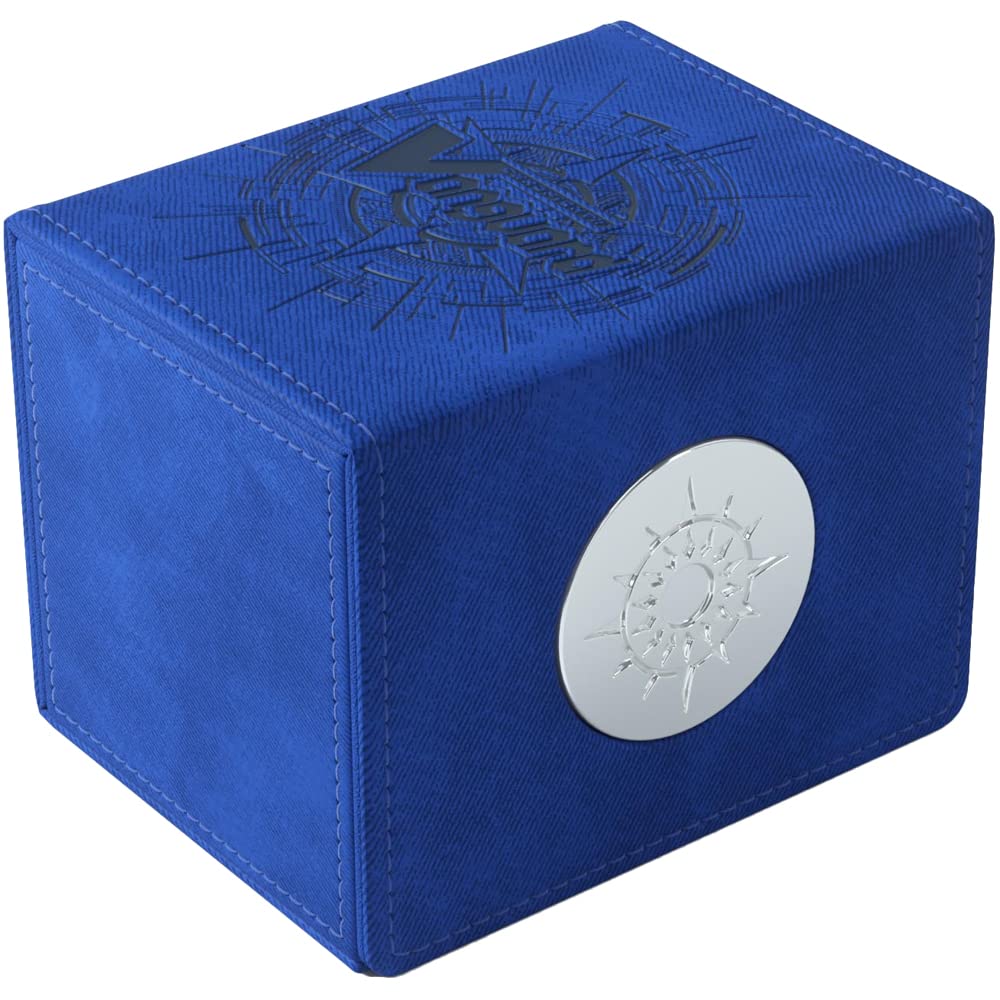 Gamegenic Vanguard Nation's Vault 50-card deck box with metal-plated lock for secure storage.