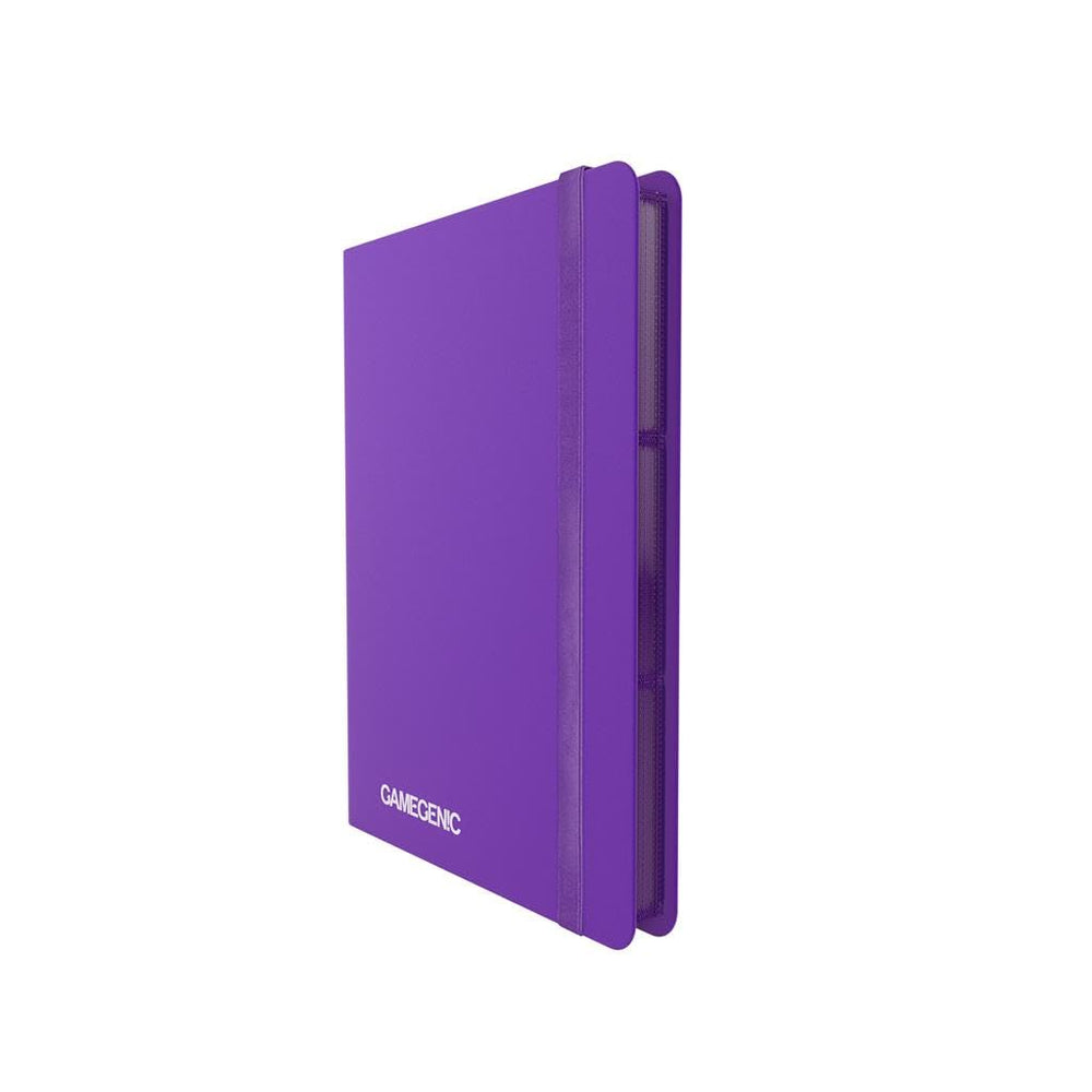 Front view of Gamegenic Casual Album 18-Pocket Purple for organized card storage