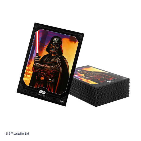 Gamegenic Darth Vader matte outer sleeves add edge protection and reduced glare.