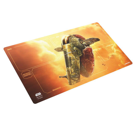 Gamegenic Fett's Firespray Game Mat with organized zones for smoother play.
