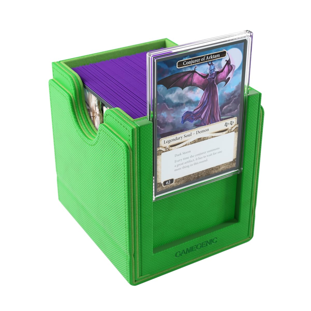 Gamegenic Sidekick Pro 100+ XL display top card for quick commander identification.