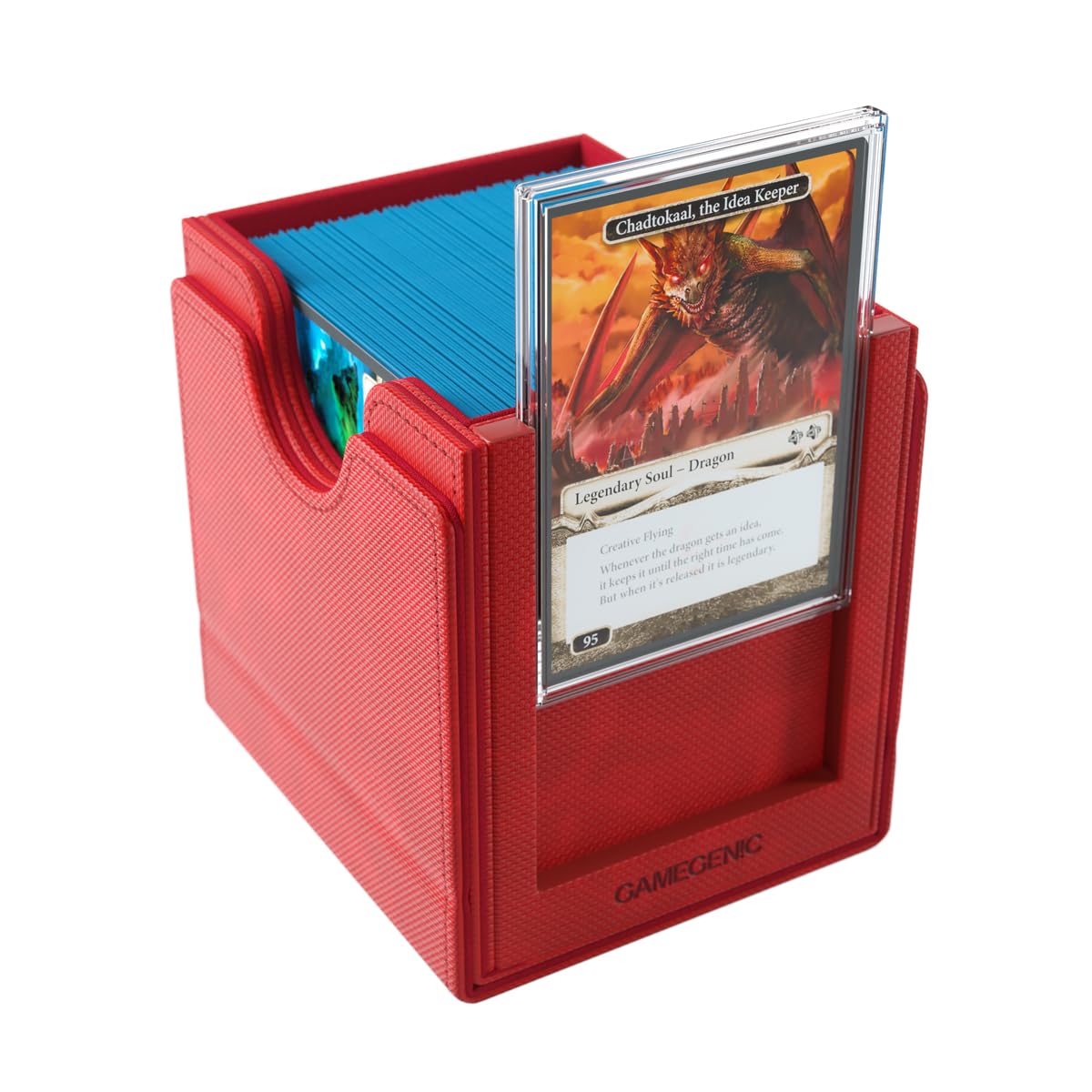 Gamegenic Sidekick Pro 100+ XL displaying top card for fast gameplay and reference