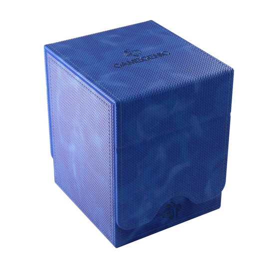 Gamegenic Squire Plus 100+ XL deck box blue holds 100 double-sleeved cards securely