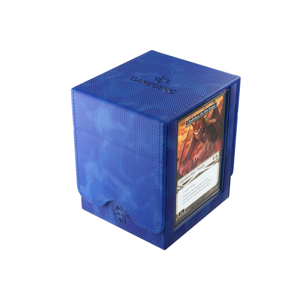 Gamegenic Squire Plus Slide Card Case displays commander card with UV protection