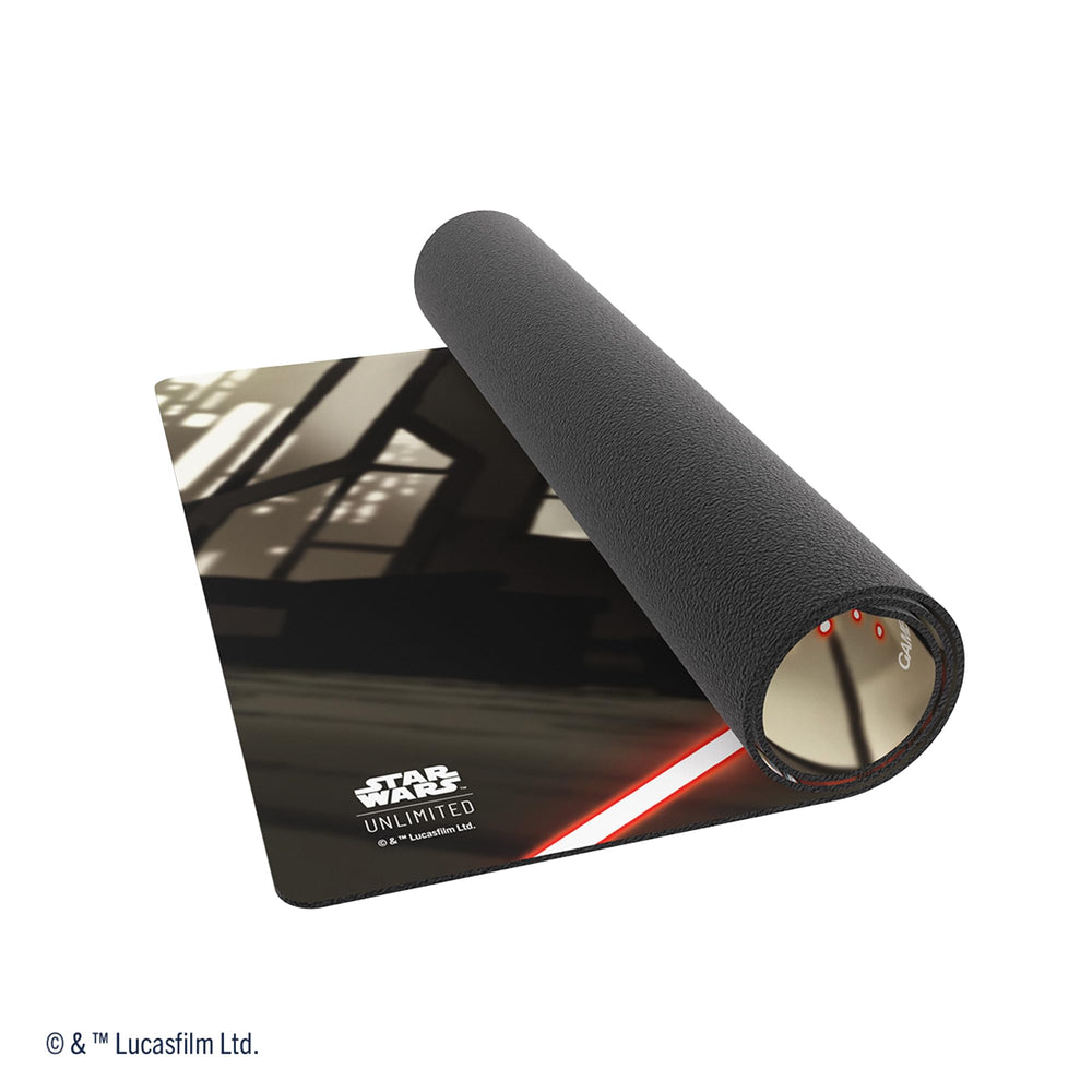 Gamegenic Star Wars Unlimited mat showcases vibrant artwork to elevate table aesthetics.