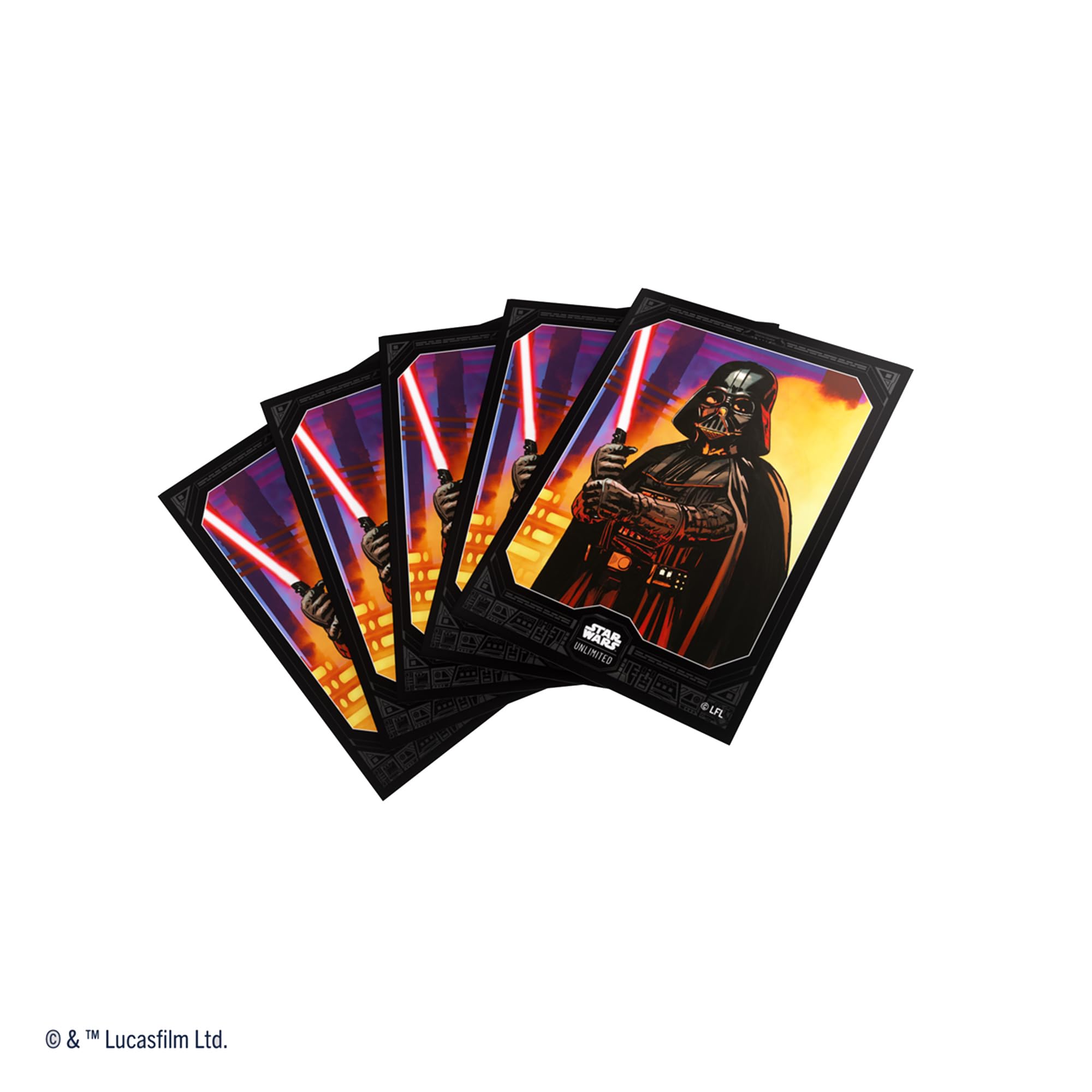 Gamegenic Star Wars Unlimited sleeve set fits standard-size cards for gameplay.