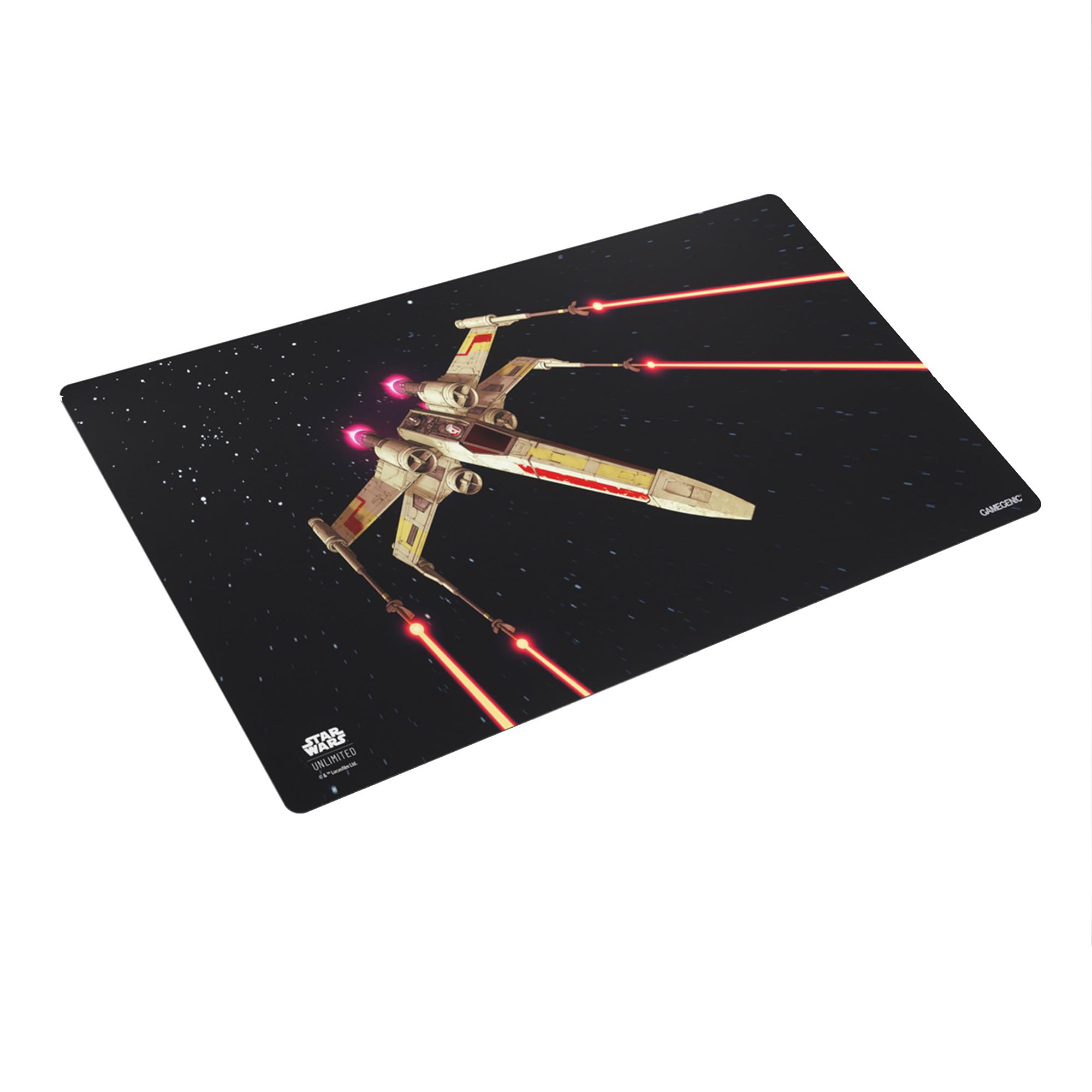 Gamegenic Star Wars Unlimited X-Wing Prime Game Mat – 24x14 full-color print for immersive play.
