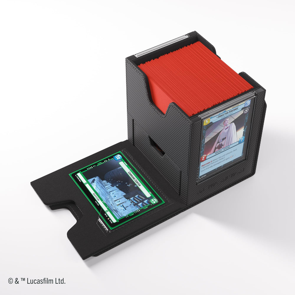 Gamegenic Twin Suns Deck Pod drawer stores tokens and small accessories.