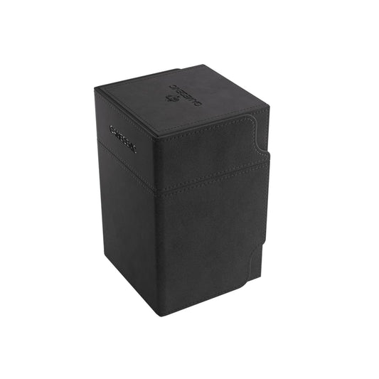 Gamegenic Watchtower 100+ XL interior view showing double-sleeved card storage capacity.