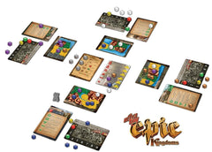 Gamelyn Games Ultra-Tiny Epic Kingdoms cards and territories, endless on-the-go strategy.