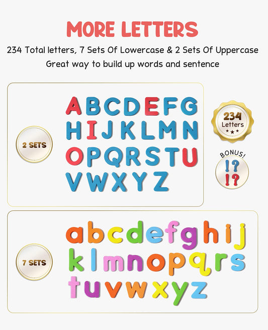 GAMENOTE double-sided magnetic writing board for letter practice and drawing.