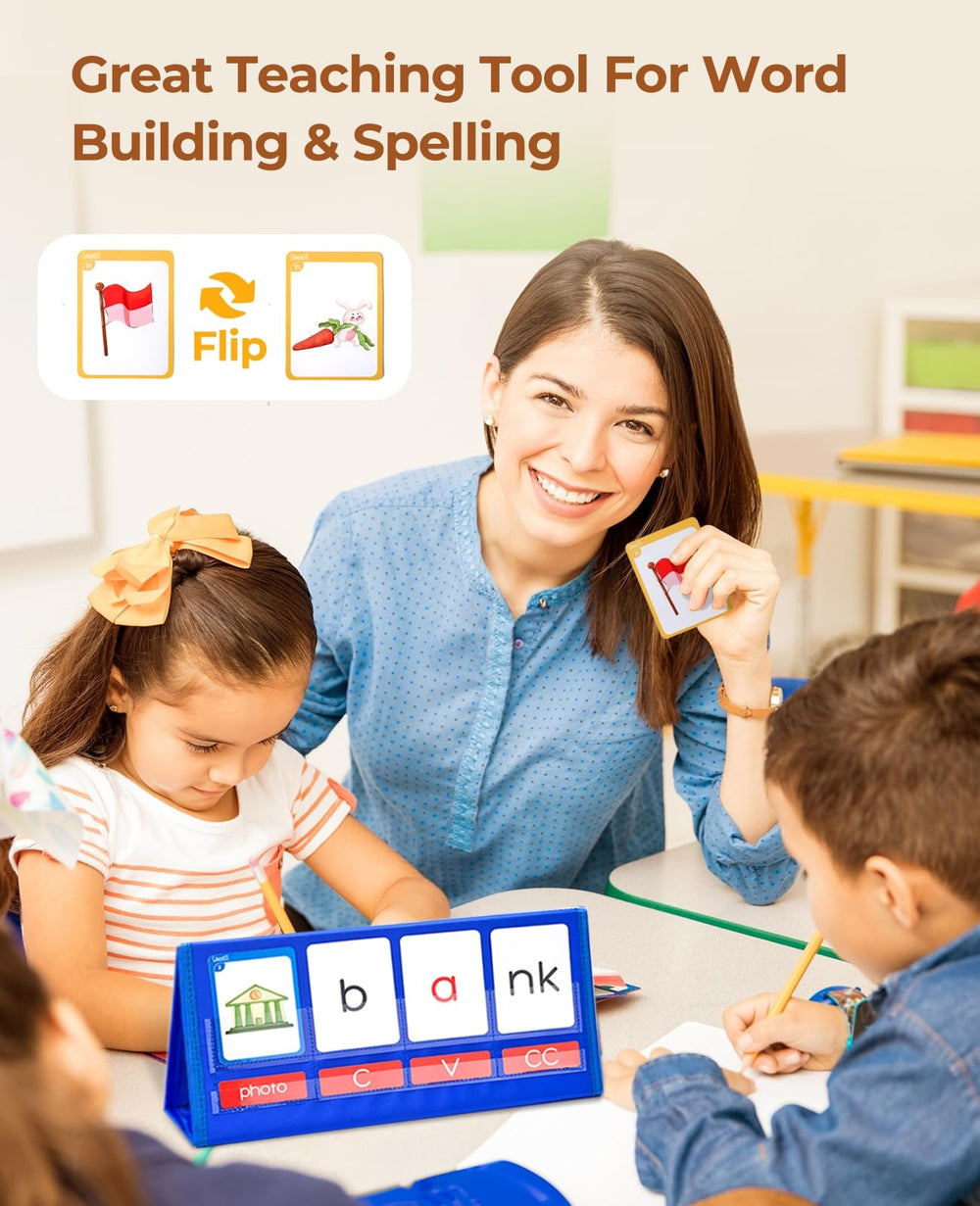 GAMENOTE blending action with image cards reinforce phonics in small groups