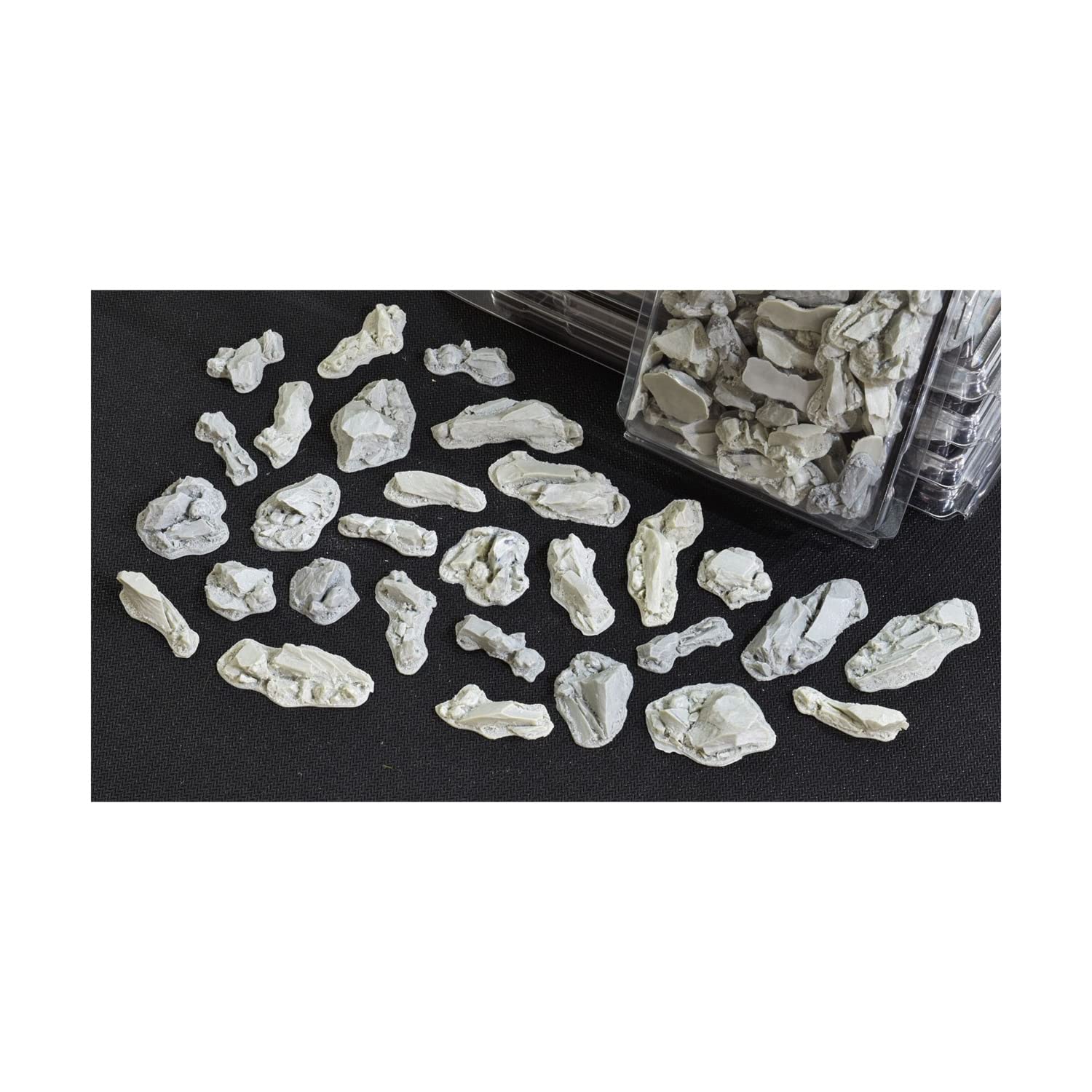 Gamers Grass Basing Bits Rocks close-up shows varied textures for natural-looking stone fields.