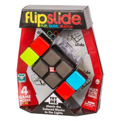 Games Flipslide flips blocks to reveal colors for satisfying on-the-go play.