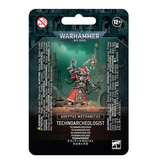 Games Workshop Adeptus Mechanicus Technoarcheologist figure for tabletop battles and painting practice.