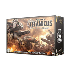 Games Workshop Adeptus Titanicus Horus Heresy box front, starter set for epic battles