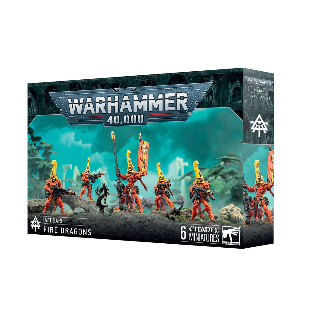 Games Workshop Aeldari Fire Dragons assembly, premium miniatures for your Warhammer 40k battles.