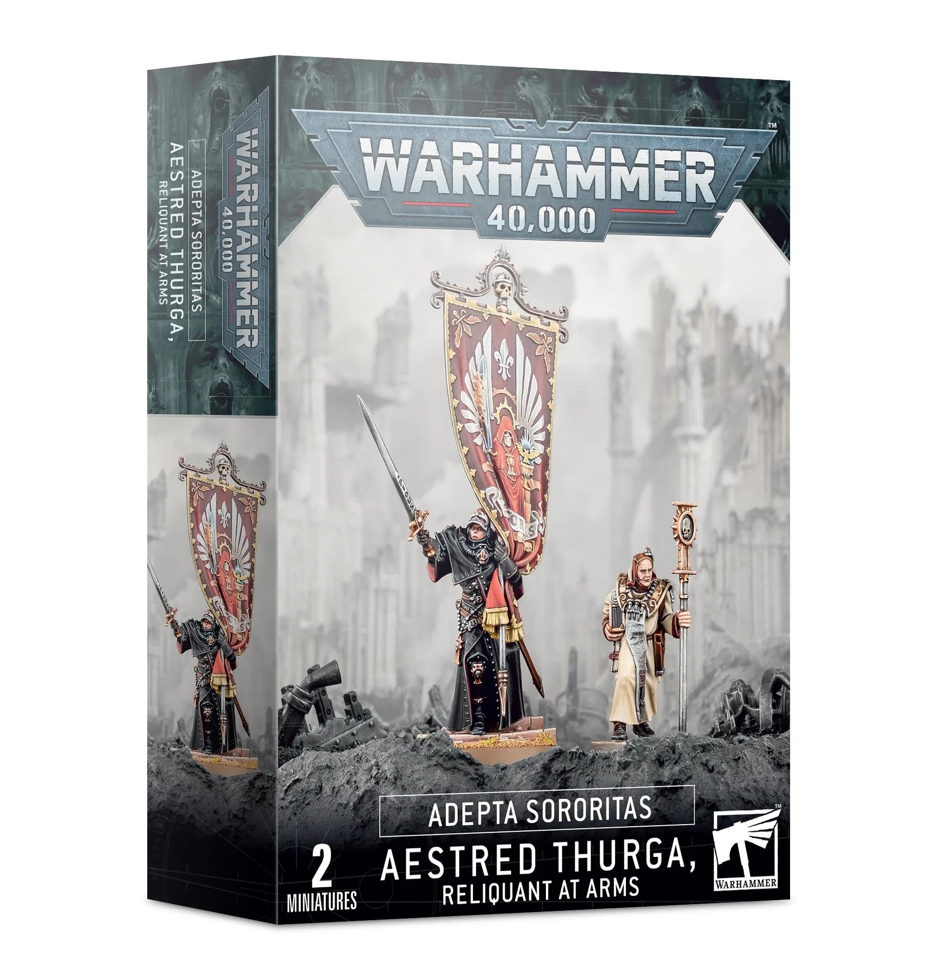 Games Workshop Aestred Thurga Relinquant at Arms miniature ready for assembly and painting for Warhammer 40,000