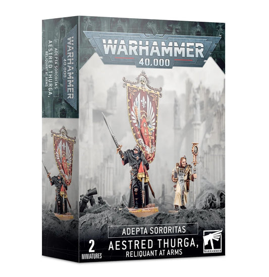 Games Workshop Aestred Thurga Relinquant at Arms miniature ready for assembly and painting for Warhammer 40,000