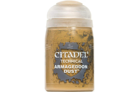 Games Workshop Armageddon Dust textures bases for rugged terrain detail.