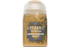 Games Workshop Armageddon Dust textures bases for rugged terrain detail.