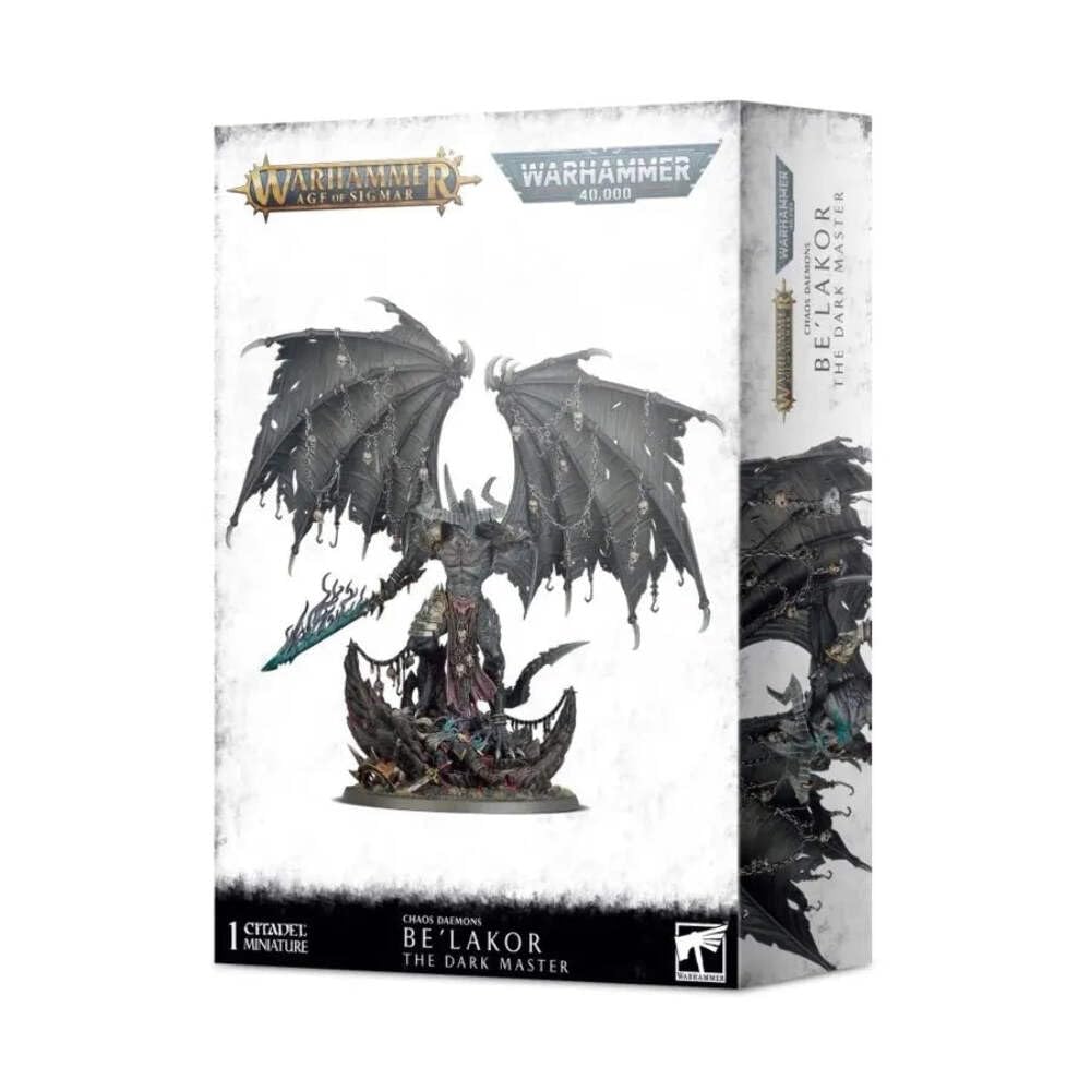 Games Workshop Be'lakor, the Dark Master, dramatic wings for a striking centerpiece in Chaos armies