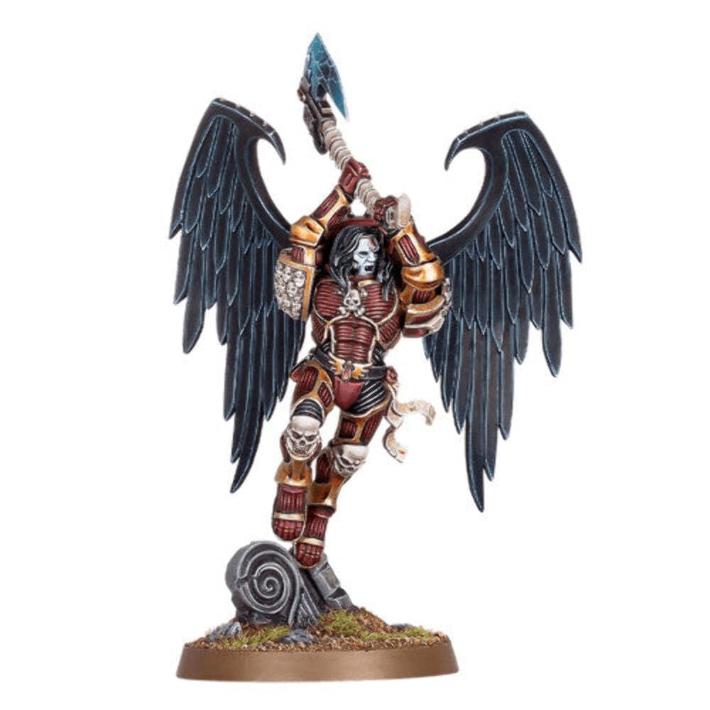 Games Workshop Astorath the Grim angel-wing jump pack detail highlighting iconic aesthetics and display potential