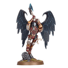 Games Workshop Astorath the Grim angel-wing jump pack detail highlighting iconic aesthetics and display potential