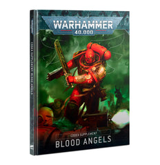 Games Workshop Blood Angels codex supplement cover showcasing 9th edition compatibility and tactical potential.