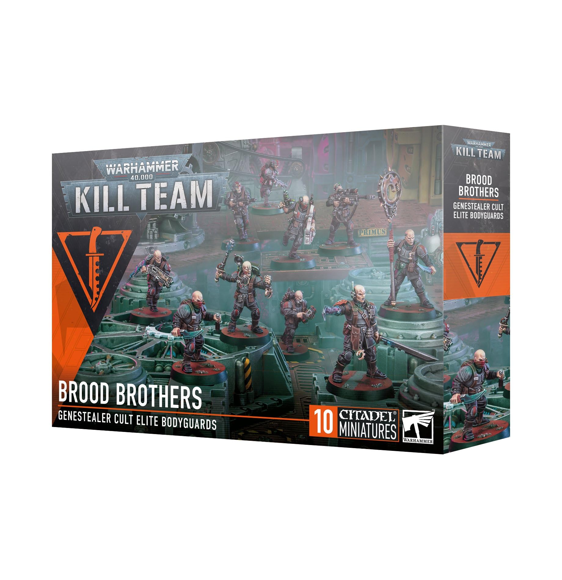 Games Workshop Brood Brothers Kill Team kit with 10 operatives for tabletop battles