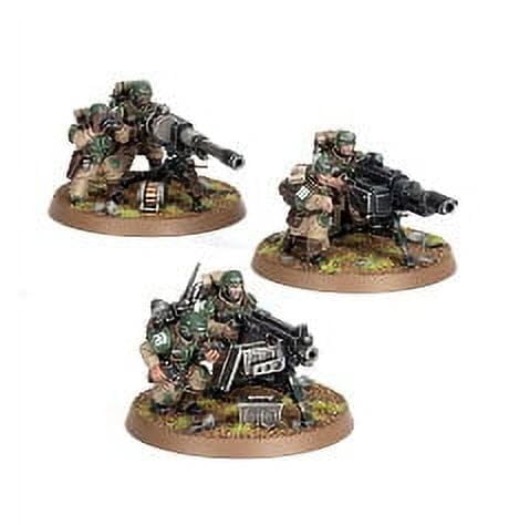 Games Workshop Cadian Heavy Weapons Squad miniatures assembly guide aids hobbyists in easy building.