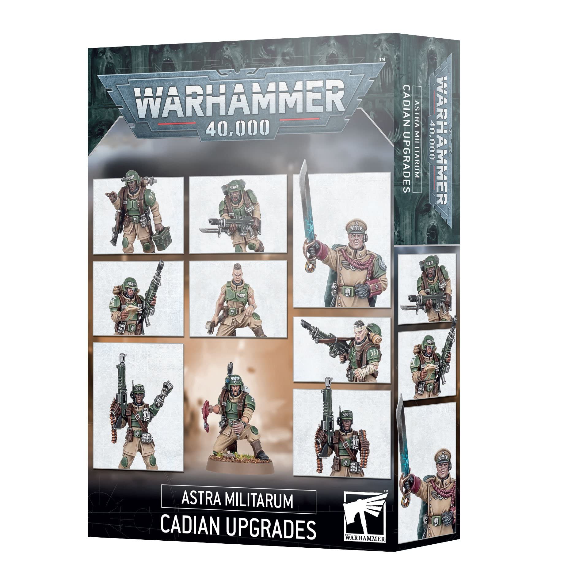 Games Workshop Cadian Upgrades sprue for customizable Shock Troops and officers.