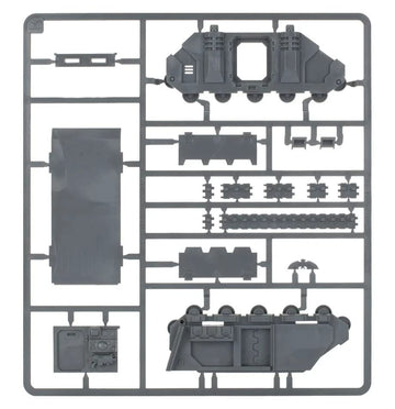 Games Workshop Chaos Rhino assembly-parts show included components for smooth build.