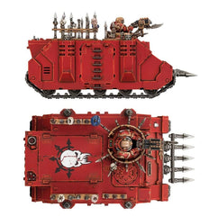 Games Workshop Chaos Rhino rear-angled view reveals ready-to-deploy transport with access.