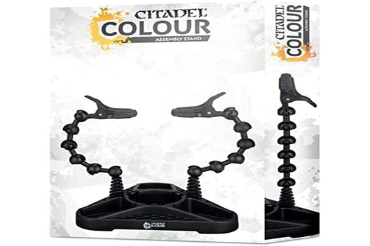 Games Workshop Citadel Colour Assembly Stand securely holds miniatures during assembly.
