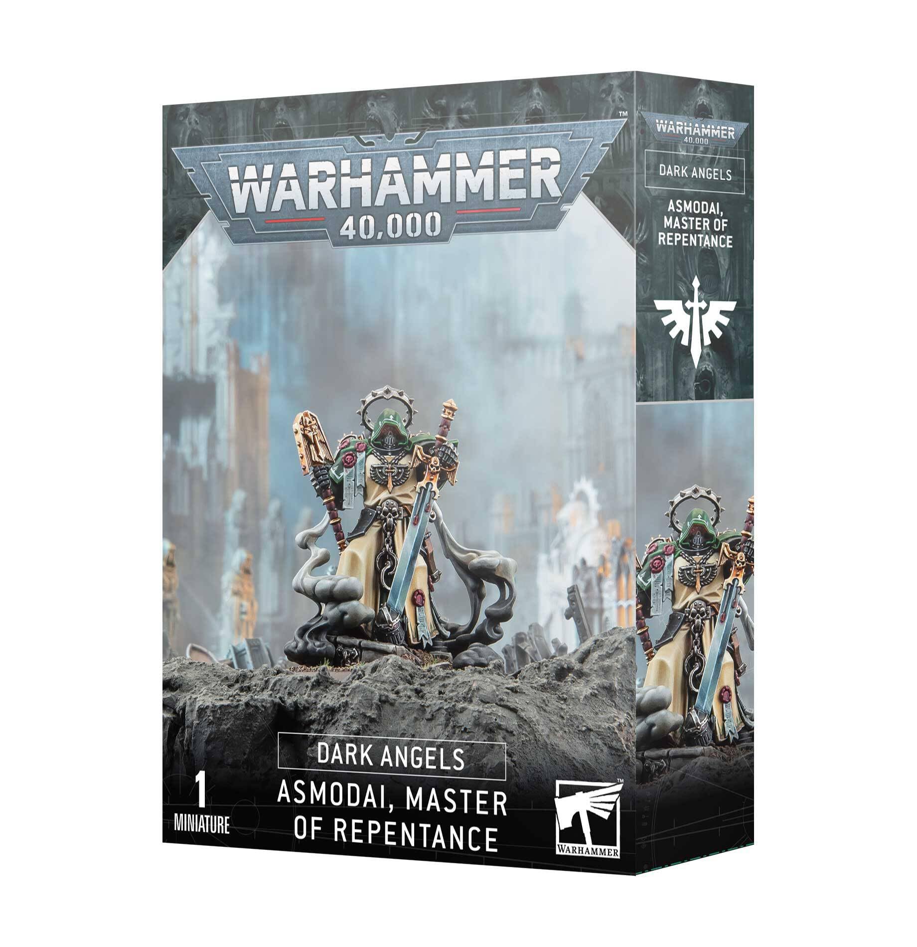 Games Workshop Dark Angels Asmodai Master of Repentance figurine for display and tabletop painting