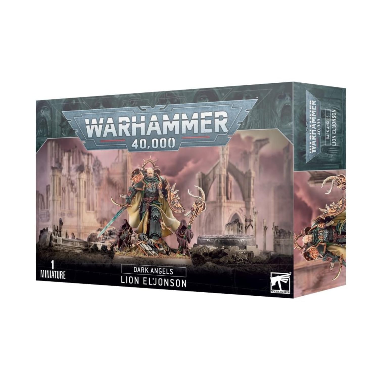 Games Workshop Lion El'Jonson Dark Angels miniature ready for assembly and painting, a striking army centerpiece