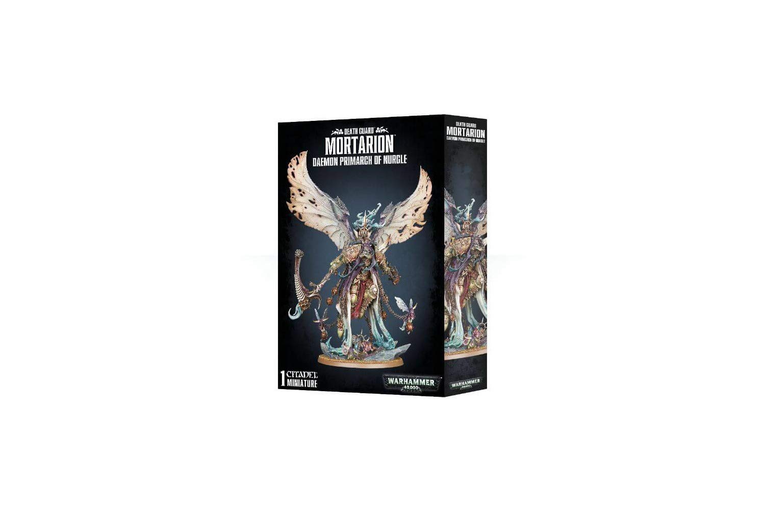 Games Workshop Death Guard Mortarion in front pose for display and painting inspiration