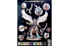 Games Workshop Death Guard Mortarion side pose highlighting a dynamic battlefield stance