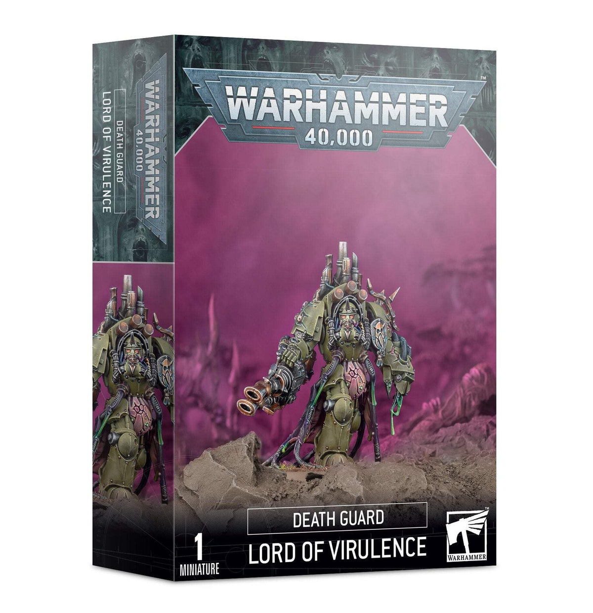 Games Workshop Lord of Virulence model, dramatic plague-themed centerpiece for tabletop Death Guard battles