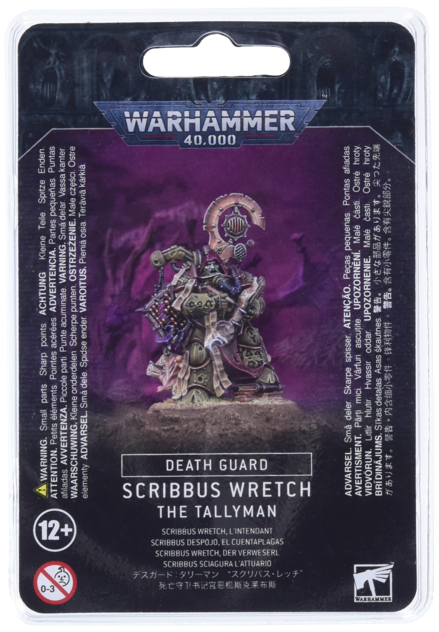 Games Workshop Death Guard Scribbus Wretch assembly view for versatile kit building