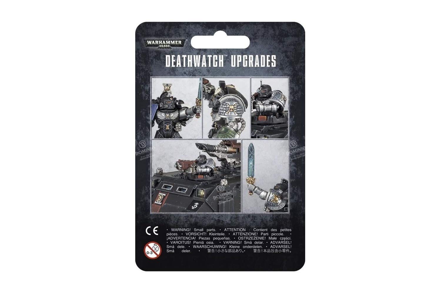 Games Workshop Deathwatch upgrades weapons show enhanced firepower for dramatic battles.