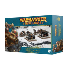 Games Workshop Dwarfen Mountain Holds Dwarf Cannon and Organ Gun ideal for epic, unpainted tabletop battles